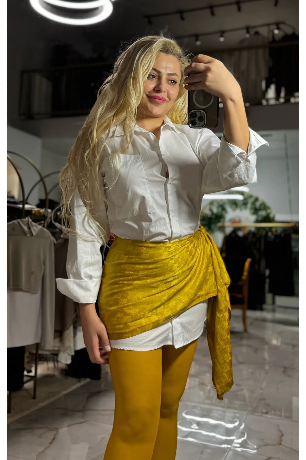 Kadın siyah taşlı denim gömlek/ceket — görsel 3